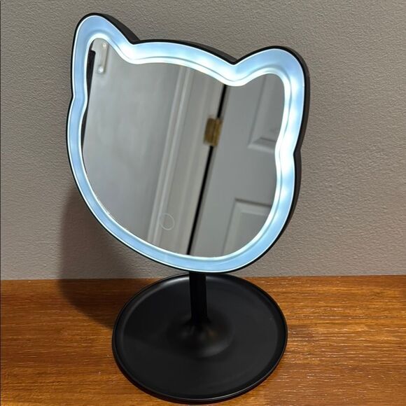 LED Cat Ear Vanity Mirror - Black
Battery operated. - Picture 1 of 4